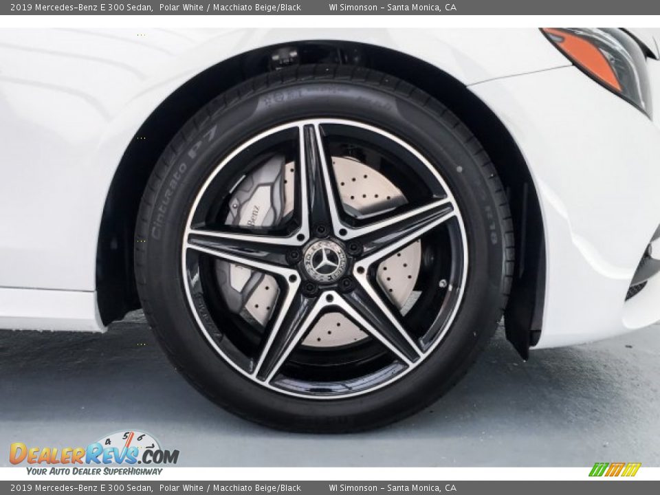 2019 Mercedes-Benz E 300 Sedan Polar White / Macchiato Beige/Black Photo #9