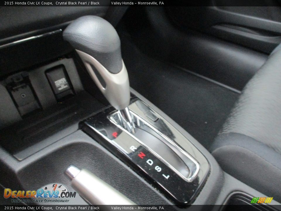 2015 Honda Civic LX Coupe Crystal Black Pearl / Black Photo #15