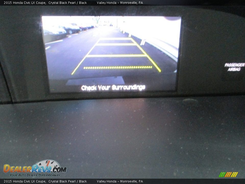 2015 Honda Civic LX Coupe Crystal Black Pearl / Black Photo #18