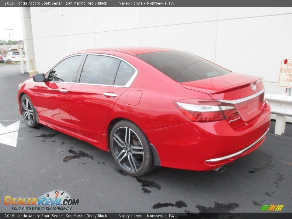 2016 Honda Accord Sport Sedan San Marino Red / Black Photo #3