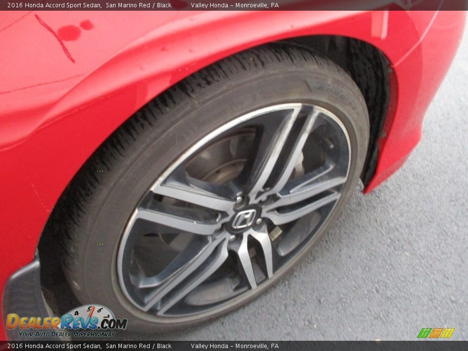 2016 Honda Accord Sport Sedan San Marino Red / Black Photo #7