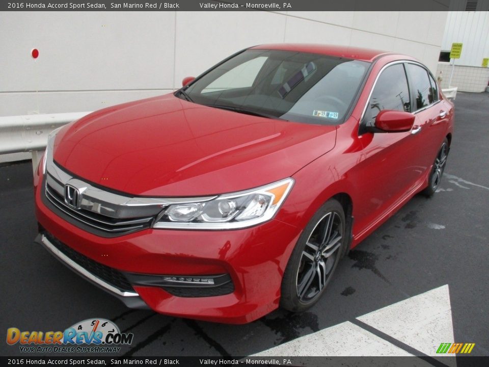 2016 Honda Accord Sport Sedan San Marino Red / Black Photo #10