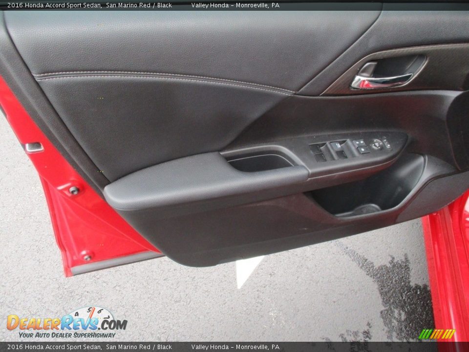 2016 Honda Accord Sport Sedan San Marino Red / Black Photo #11
