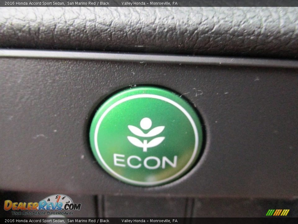 2016 Honda Accord Sport Sedan San Marino Red / Black Photo #18