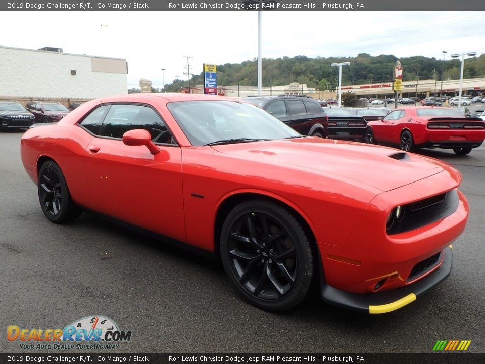 2019 Dodge Challenger R/T Go Mango / Black Photo #6