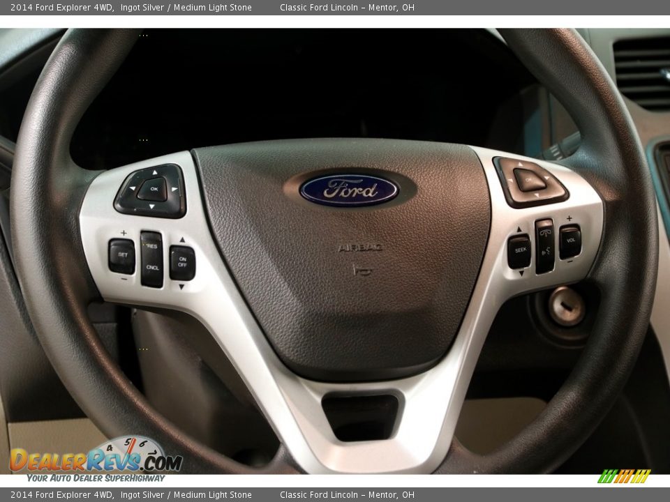 2014 Ford Explorer 4WD Ingot Silver / Medium Light Stone Photo #7