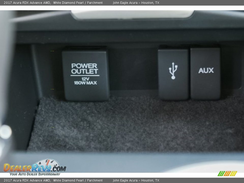 2017 Acura RDX Advance AWD White Diamond Pearl / Parchment Photo #33