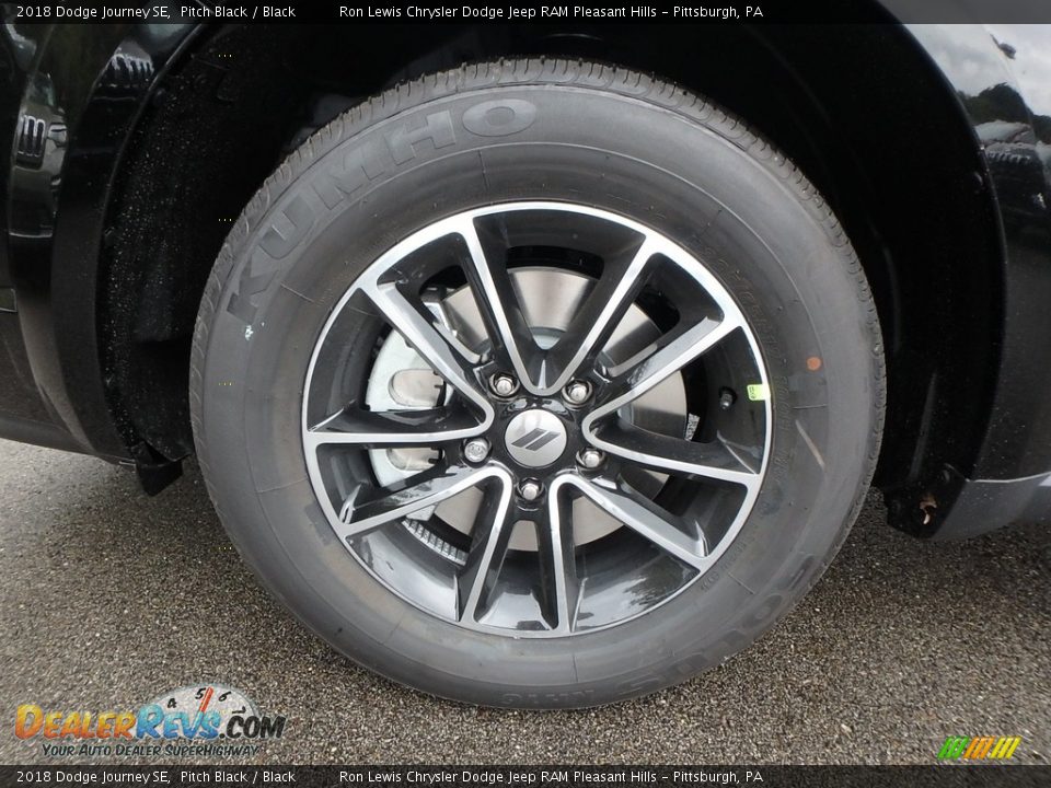 2018 Dodge Journey SE Pitch Black / Black Photo #9
