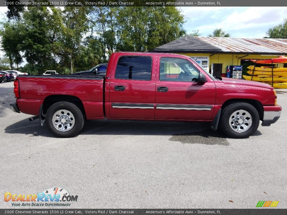 2006 Chevrolet Silverado 1500 LS Crew Cab Victory Red / Dark Charcoal Photo #2
