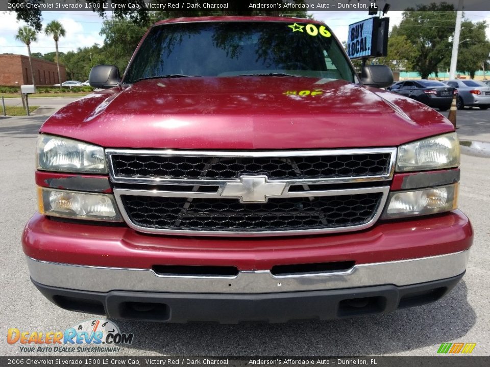 2006 Chevrolet Silverado 1500 LS Crew Cab Victory Red / Dark Charcoal Photo #8