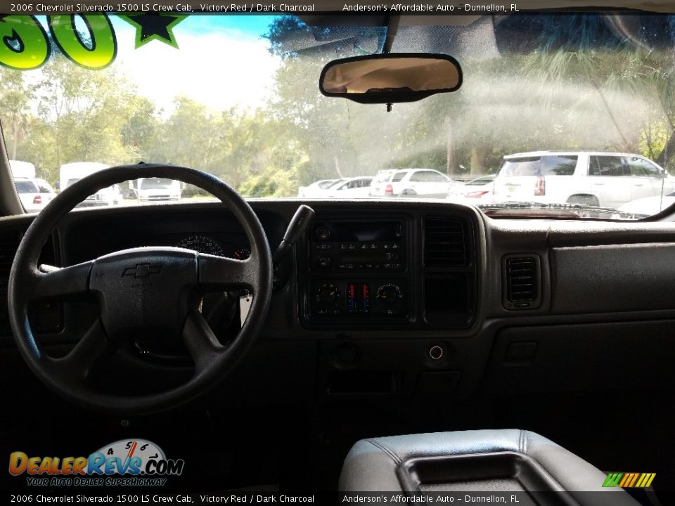 2006 Chevrolet Silverado 1500 LS Crew Cab Victory Red / Dark Charcoal Photo #13
