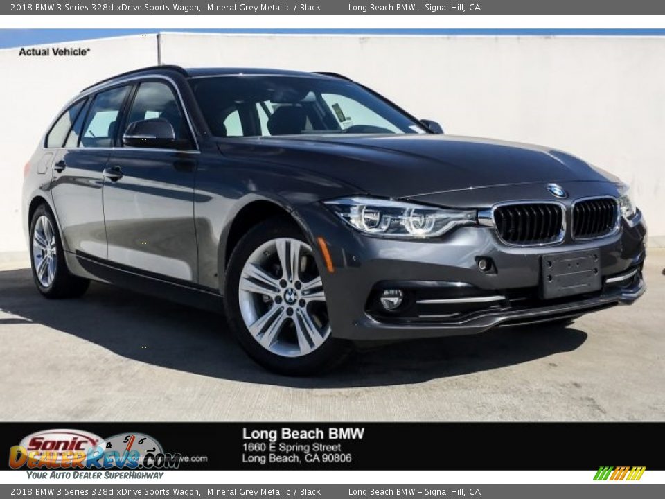 2018 BMW 3 Series 328d xDrive Sports Wagon Mineral Grey Metallic / Black Photo #1
