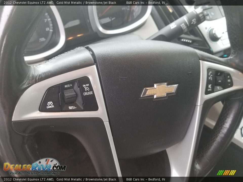 2012 Chevrolet Equinox LTZ AWD Gold Mist Metallic / Brownstone/Jet Black Photo #13
