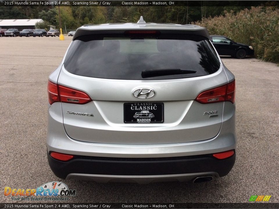 2015 Hyundai Santa Fe Sport 2.4 AWD Sparkling Silver / Gray Photo #5