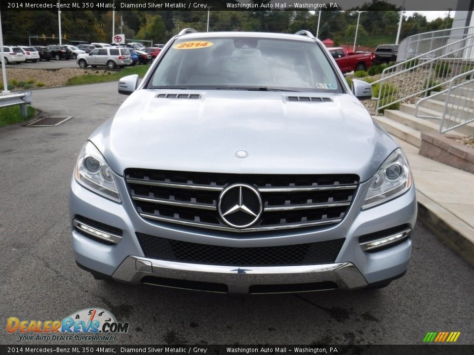 2014 Mercedes-Benz ML 350 4Matic Diamond Silver Metallic / Grey Photo #5