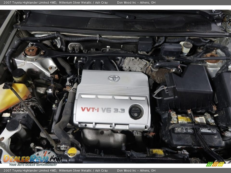 2007 Toyota Highlander Limited 4WD Millenium Silver Metallic / Ash Gray Photo #36