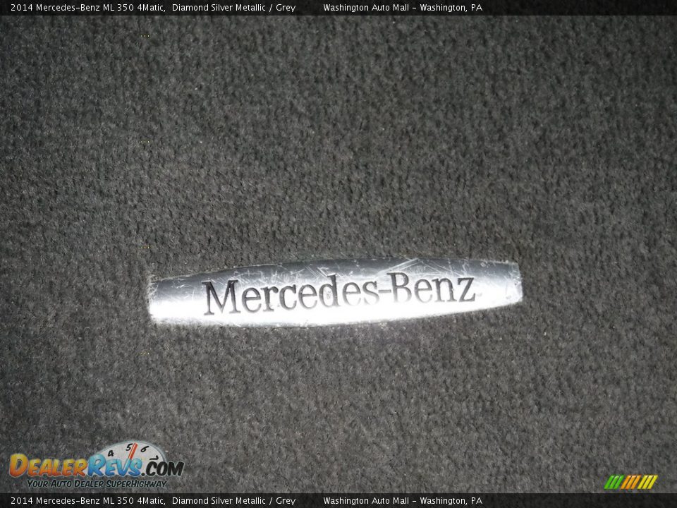 2014 Mercedes-Benz ML 350 4Matic Diamond Silver Metallic / Grey Photo #26