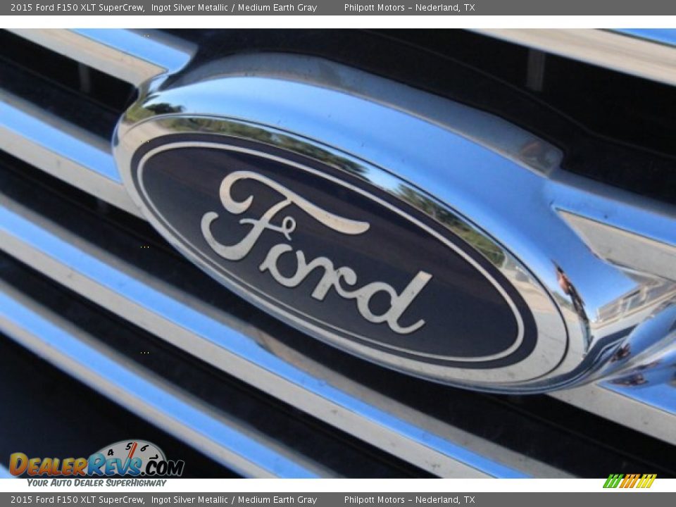 2015 Ford F150 XLT SuperCrew Ingot Silver Metallic / Medium Earth Gray Photo #4