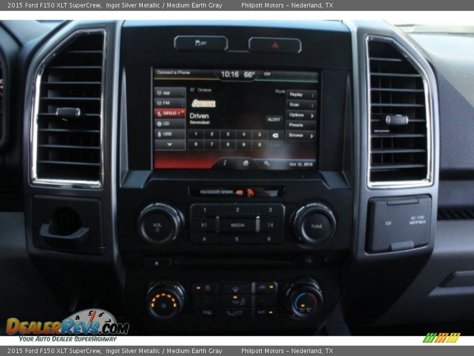 2015 Ford F150 XLT SuperCrew Ingot Silver Metallic / Medium Earth Gray Photo #20