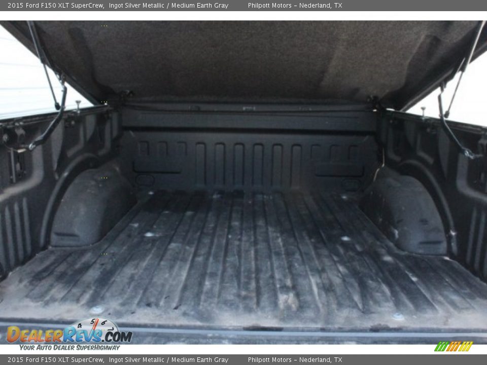 2015 Ford F150 XLT SuperCrew Ingot Silver Metallic / Medium Earth Gray Photo #30