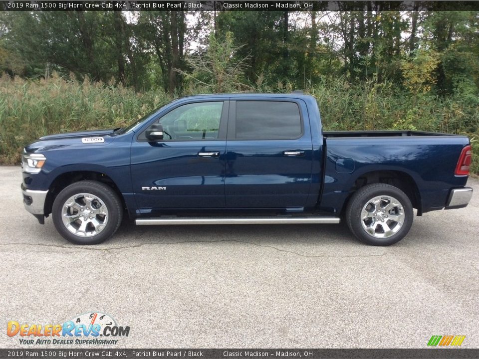 2019 Ram 1500 Big Horn Crew Cab 4x4 Patriot Blue Pearl / Black Photo #3
