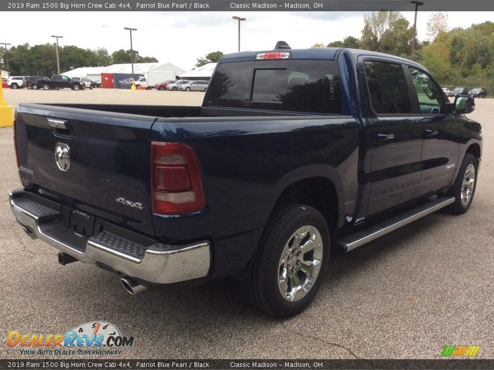 2019 Ram 1500 Big Horn Crew Cab 4x4 Patriot Blue Pearl / Black Photo #7