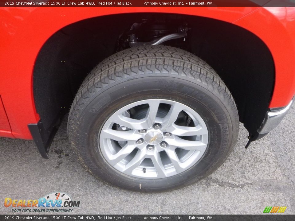 2019 Chevrolet Silverado 1500 LT Crew Cab 4WD Red Hot / Jet Black Photo #2