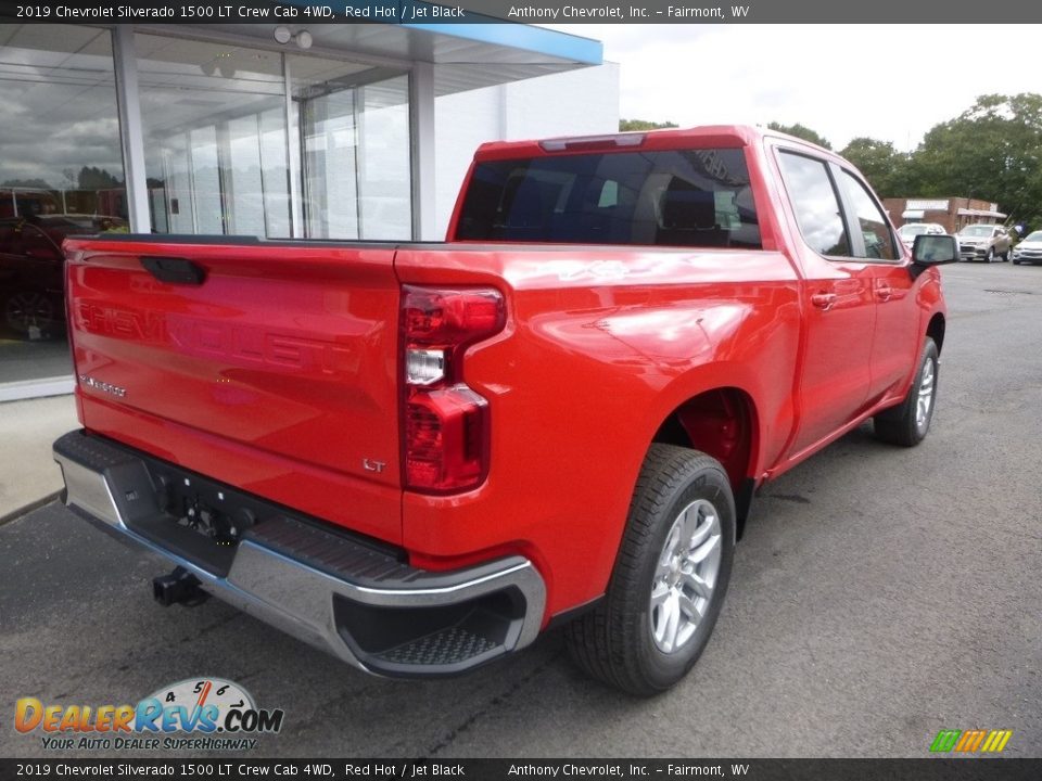 2019 Chevrolet Silverado 1500 LT Crew Cab 4WD Red Hot / Jet Black Photo #3