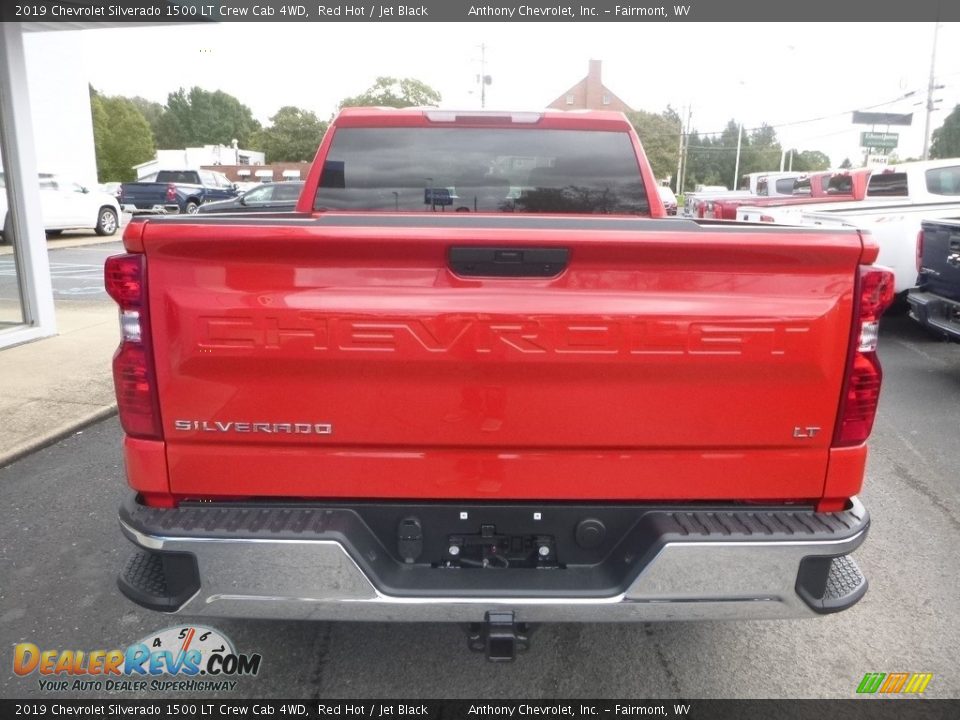 2019 Chevrolet Silverado 1500 LT Crew Cab 4WD Red Hot / Jet Black Photo #4