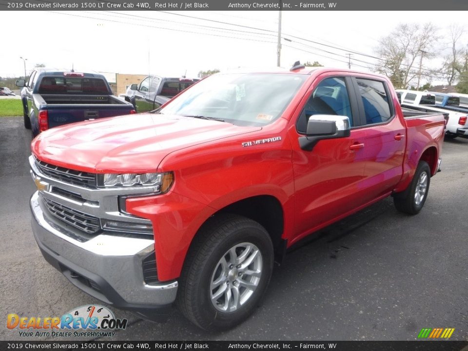 2019 Chevrolet Silverado 1500 LT Crew Cab 4WD Red Hot / Jet Black Photo #6