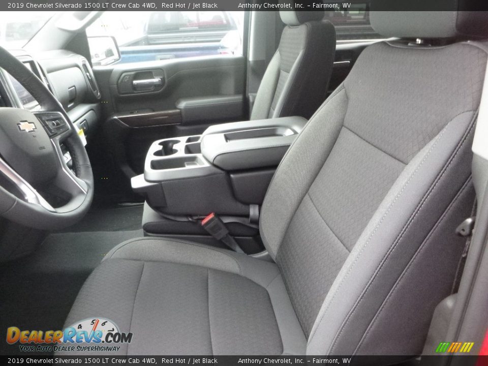 2019 Chevrolet Silverado 1500 LT Crew Cab 4WD Red Hot / Jet Black Photo #12