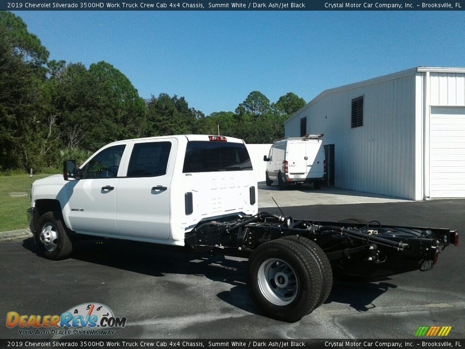 2019 Chevrolet Silverado 3500HD Work Truck Crew Cab 4x4 Chassis Summit White / Dark Ash/Jet Black Photo #3