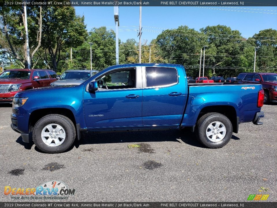 Kinetic Blue Metallic 2019 Chevrolet Colorado WT Crew Cab 4x4 Photo #3