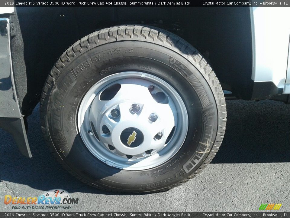 2019 Chevrolet Silverado 3500HD Work Truck Crew Cab 4x4 Chassis Summit White / Dark Ash/Jet Black Photo #20