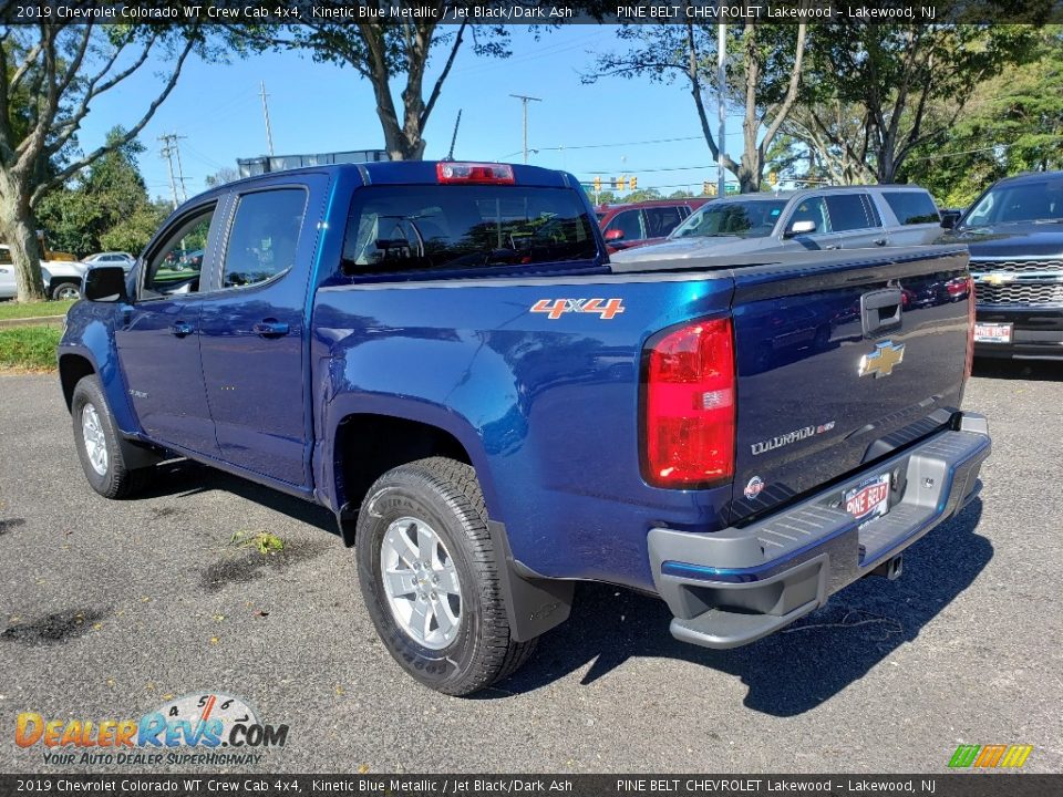 2019 Chevrolet Colorado WT Crew Cab 4x4 Kinetic Blue Metallic / Jet Black/Dark Ash Photo #4