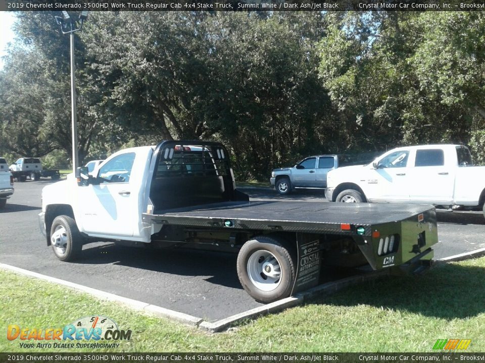 2019 Chevrolet Silverado 3500HD Work Truck Regular Cab 4x4 Stake Truck Summit White / Dark Ash/Jet Black Photo #3