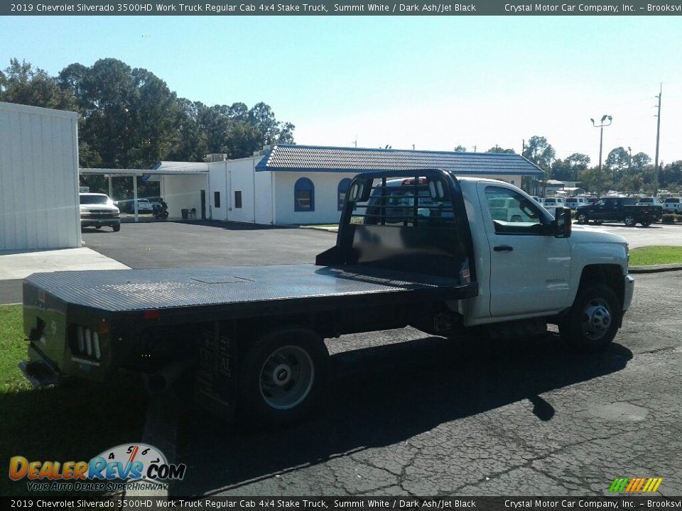 2019 Chevrolet Silverado 3500HD Work Truck Regular Cab 4x4 Stake Truck Summit White / Dark Ash/Jet Black Photo #5