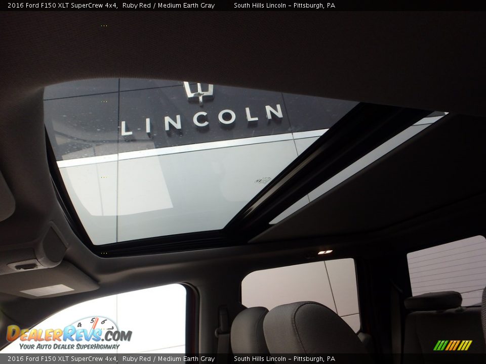 2016 Ford F150 XLT SuperCrew 4x4 Ruby Red / Medium Earth Gray Photo #21