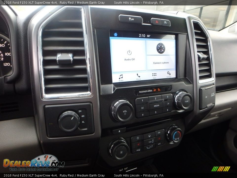 2016 Ford F150 XLT SuperCrew 4x4 Ruby Red / Medium Earth Gray Photo #22