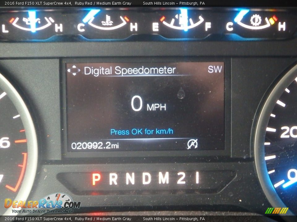 2016 Ford F150 XLT SuperCrew 4x4 Ruby Red / Medium Earth Gray Photo #24