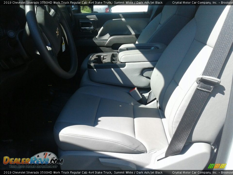 2019 Chevrolet Silverado 3500HD Work Truck Regular Cab 4x4 Stake Truck Summit White / Dark Ash/Jet Black Photo #9