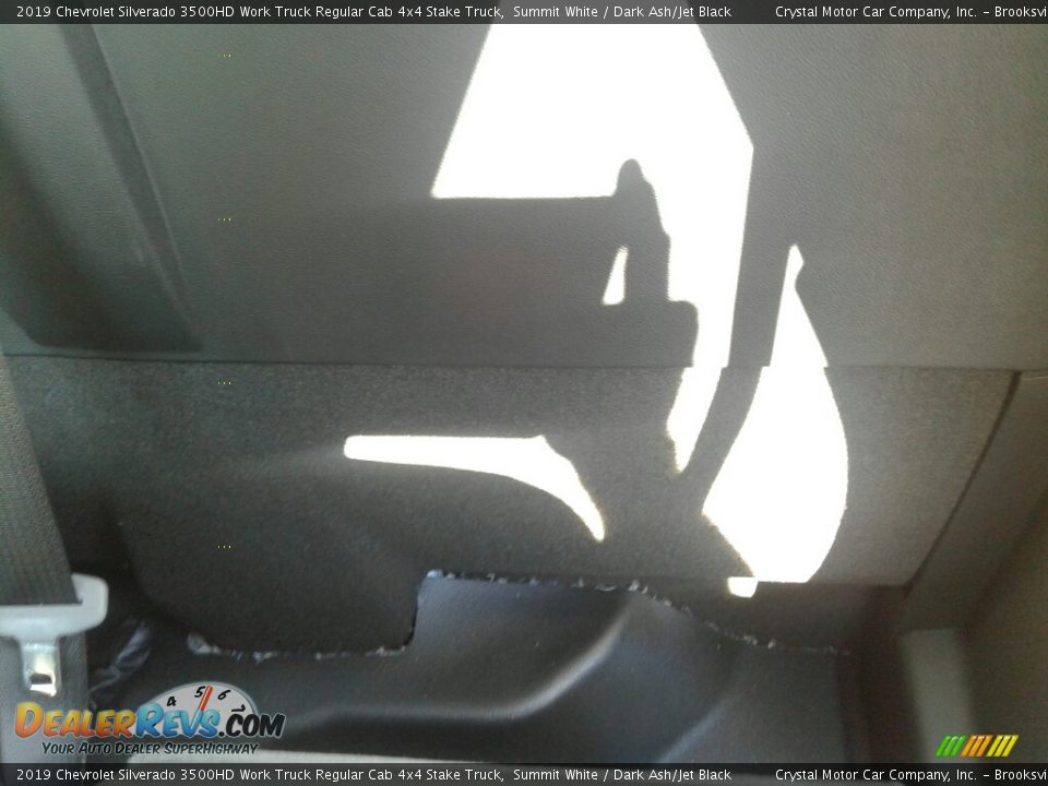 2019 Chevrolet Silverado 3500HD Work Truck Regular Cab 4x4 Stake Truck Summit White / Dark Ash/Jet Black Photo #10