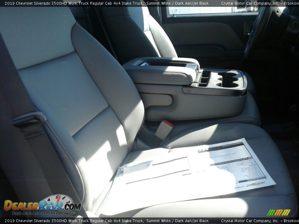 2019 Chevrolet Silverado 3500HD Work Truck Regular Cab 4x4 Stake Truck Summit White / Dark Ash/Jet Black Photo #12