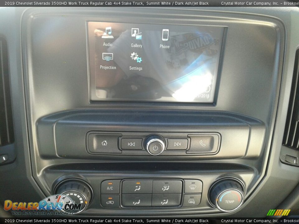 2019 Chevrolet Silverado 3500HD Work Truck Regular Cab 4x4 Stake Truck Summit White / Dark Ash/Jet Black Photo #15