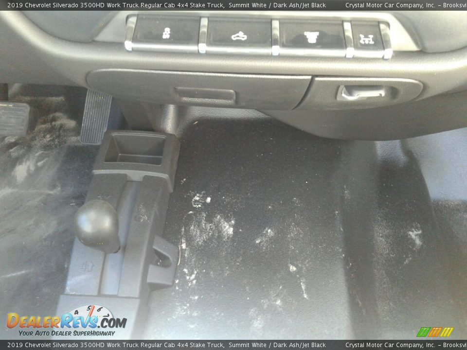 2019 Chevrolet Silverado 3500HD Work Truck Regular Cab 4x4 Stake Truck Summit White / Dark Ash/Jet Black Photo #16