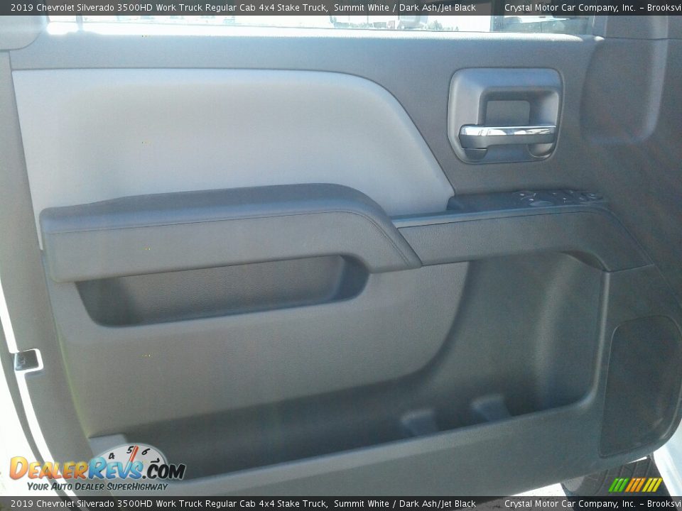 2019 Chevrolet Silverado 3500HD Work Truck Regular Cab 4x4 Stake Truck Summit White / Dark Ash/Jet Black Photo #17