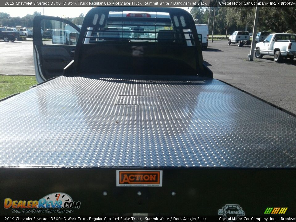 2019 Chevrolet Silverado 3500HD Work Truck Regular Cab 4x4 Stake Truck Summit White / Dark Ash/Jet Black Photo #19