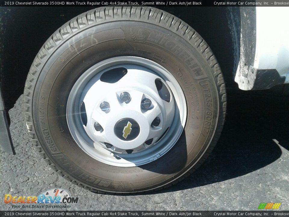 2019 Chevrolet Silverado 3500HD Work Truck Regular Cab 4x4 Stake Truck Summit White / Dark Ash/Jet Black Photo #20