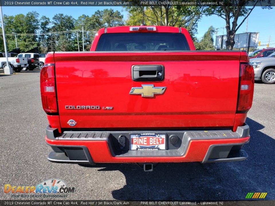 2019 Chevrolet Colorado WT Crew Cab 4x4 Red Hot / Jet Black/Dark Ash Photo #5