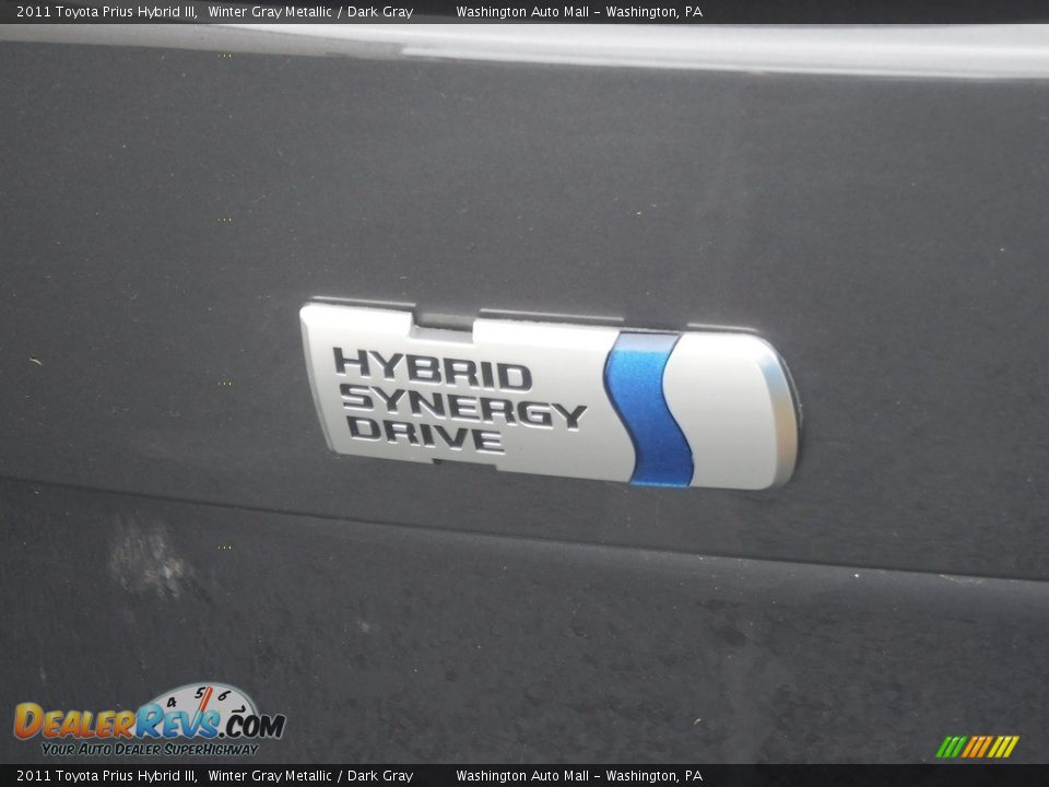 2011 Toyota Prius Hybrid III Winter Gray Metallic / Dark Gray Photo #9